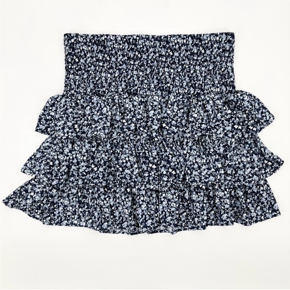 MICHAEL Michael Kors Ditsy Floral Ruffle Tiered Skirt Sz M - Picture 1 of 7